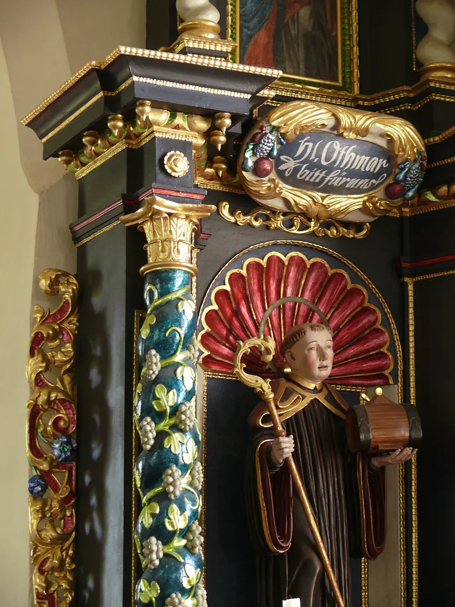 Frickingen Altheim St. Pankratius Kirche Nebenaltar Rechts Detail