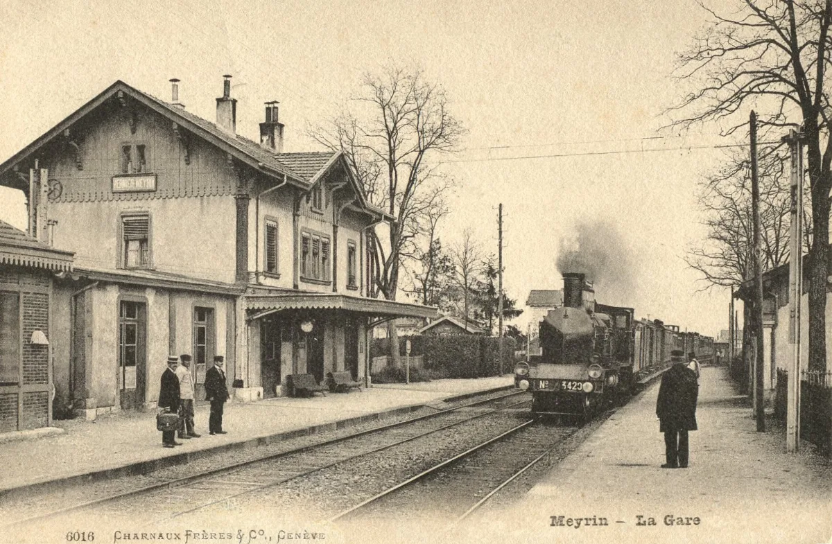 Gare De Vernier Meyrin En 1907