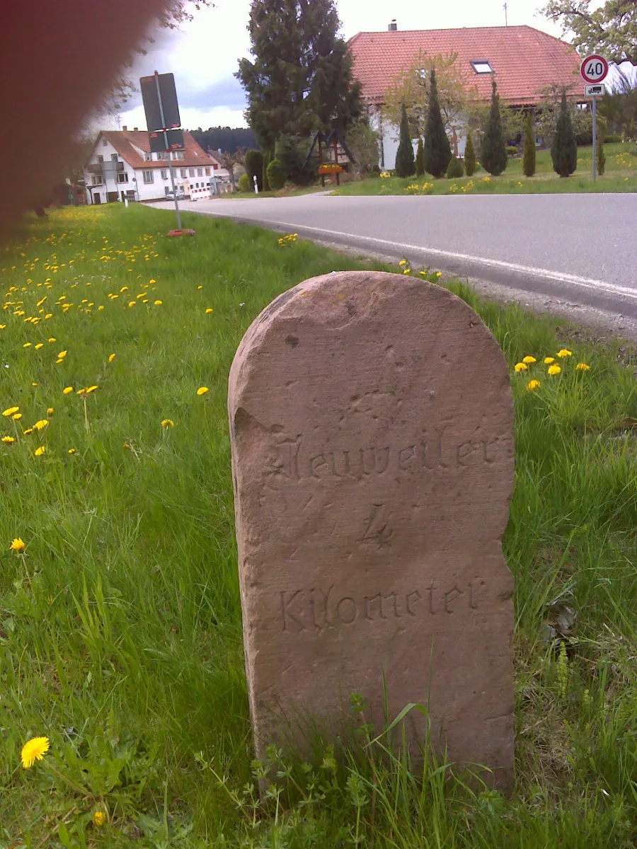 Gaugenwald Am Ortsausgang, Kilometerstein An Der K 4370