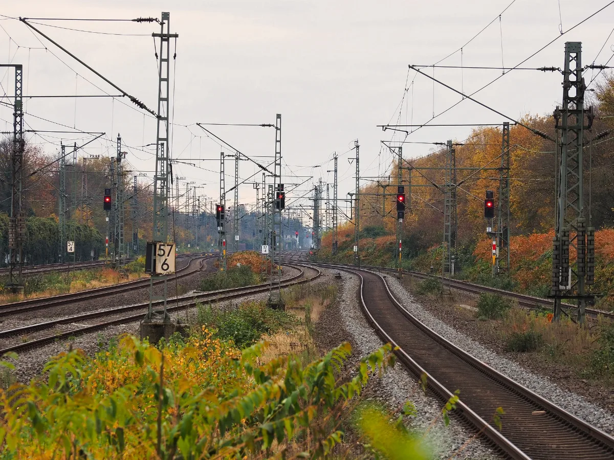 Gleise Bahnhof Duisburg Buchholz Süd