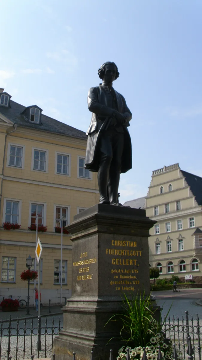 Hainichen(Sachsen).C.f.gellert Denkmal 29.07.2014 09 32 37