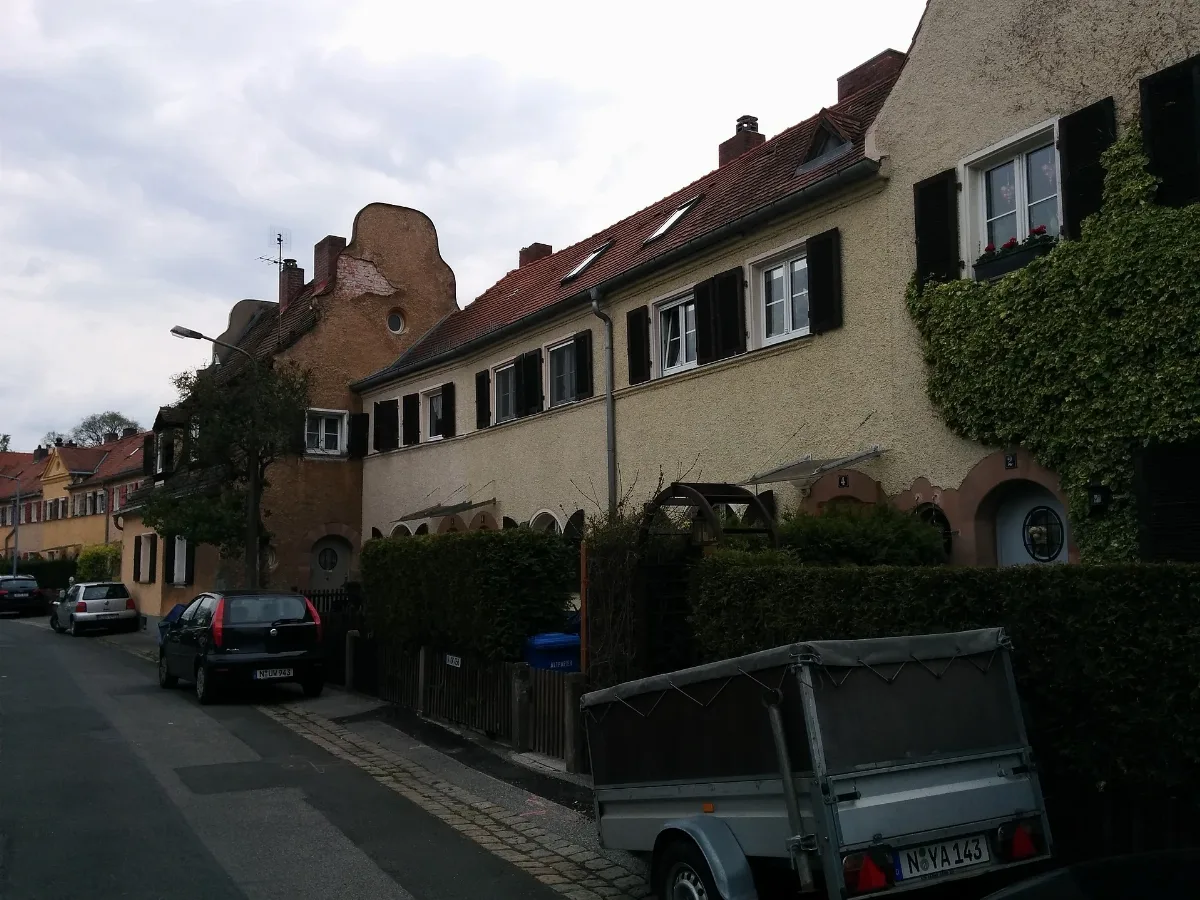 Hoffmannstraße 1,3,5 Reihenhausgruppe Der Gartenstadt Werderau