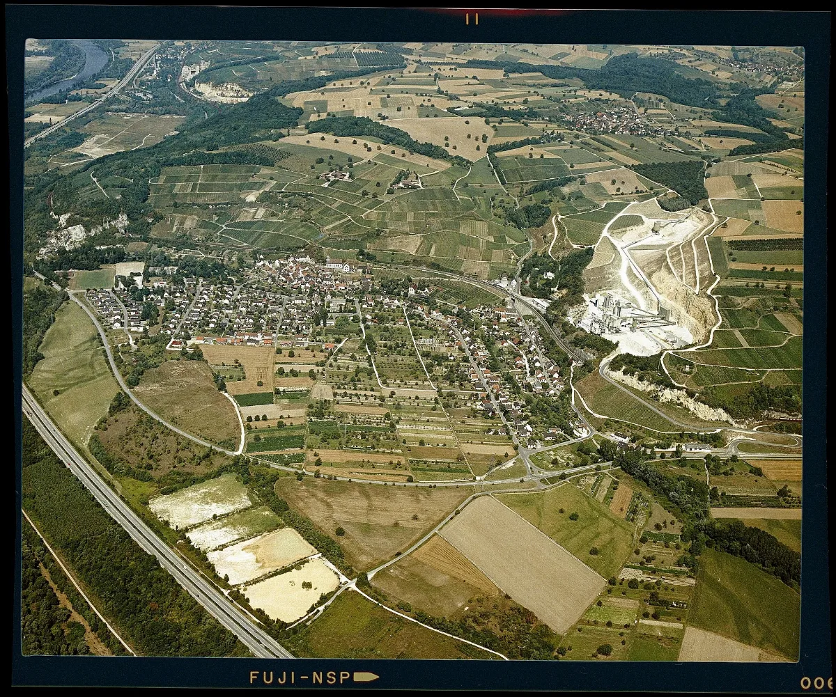 Istein, Luftbild Labw Staatsarchiv Sigmaringen N 1 96 T 1 Nr. 428