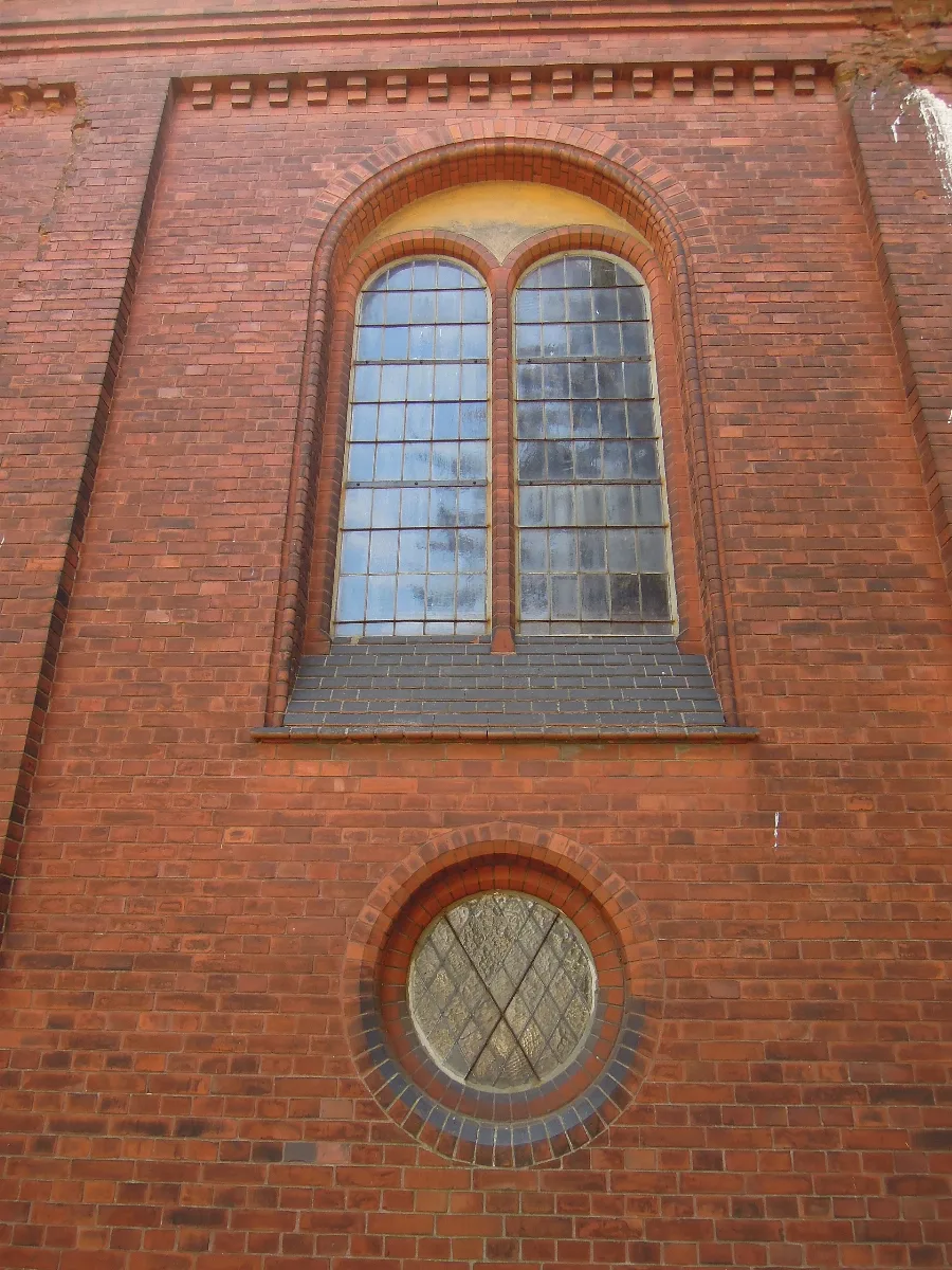Kirche Dabrun Nordfassade Saallicht Chorseitig Im August 2020