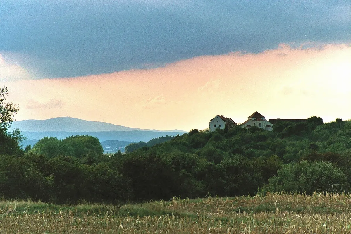 Konradsburg (Falkenstein Im Harz), View To The Castle And View To The Mountain "Brocken"