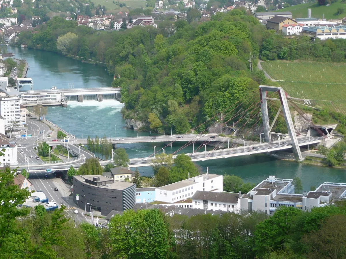 Kraftwerk A4 Brücke Schaffhausen