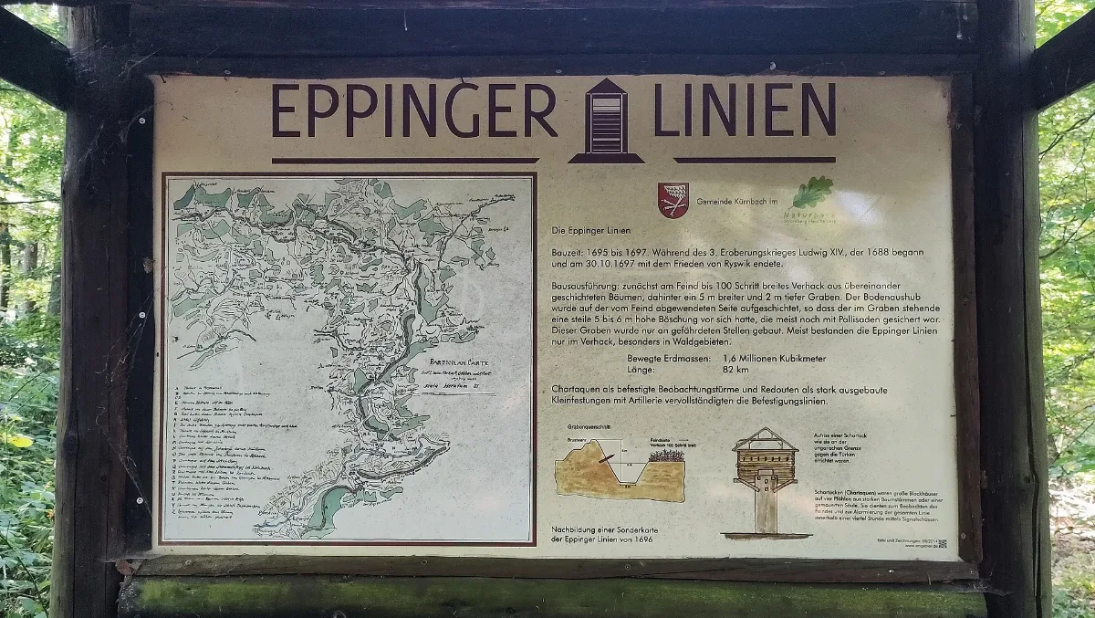 Kürnbach, Eppinger Linien, Infotafel 2023
