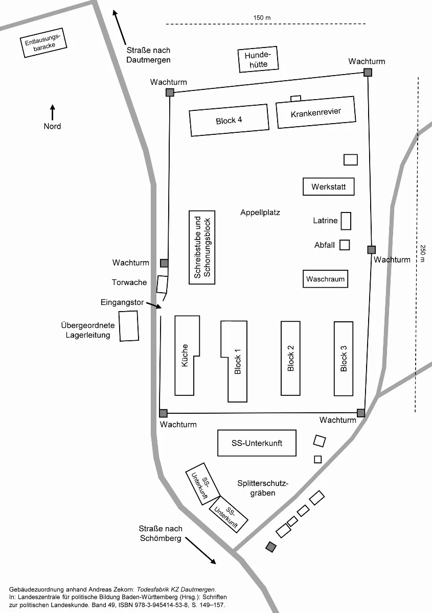 Lageplan Des Kz Dautmergen