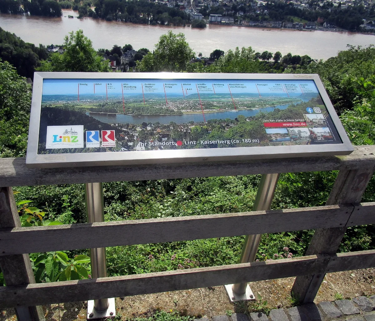 Linz Am Rhein Kaiserberg Informationstafel