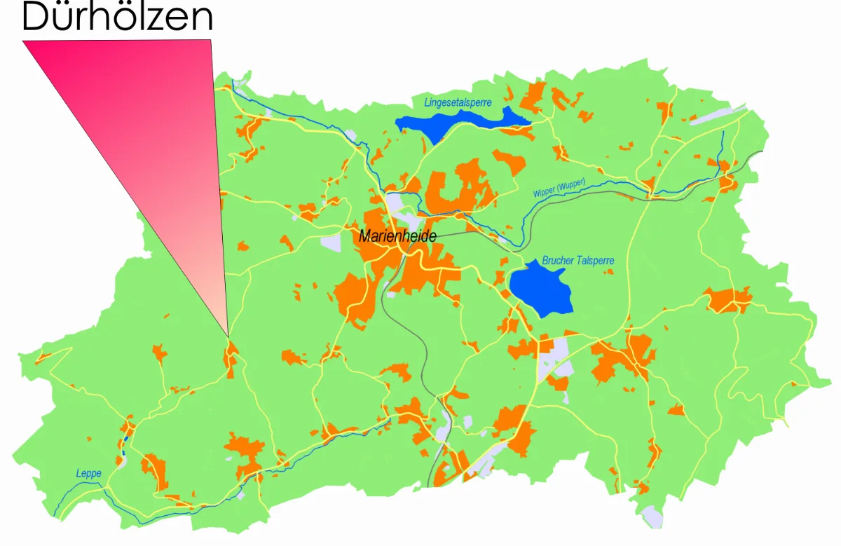 Marienheide Lage Dürhölzen