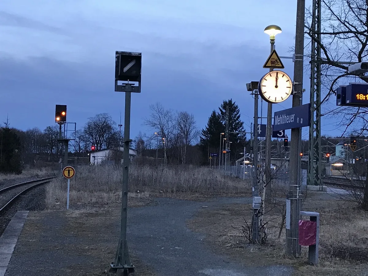 Mehltheuer, Bahnsteig Nach Werdau