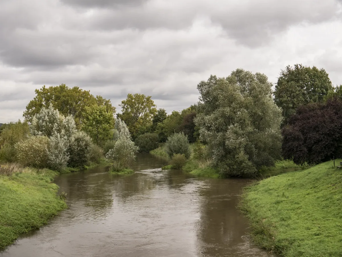 Mündung Der Nidder In Die Nidda