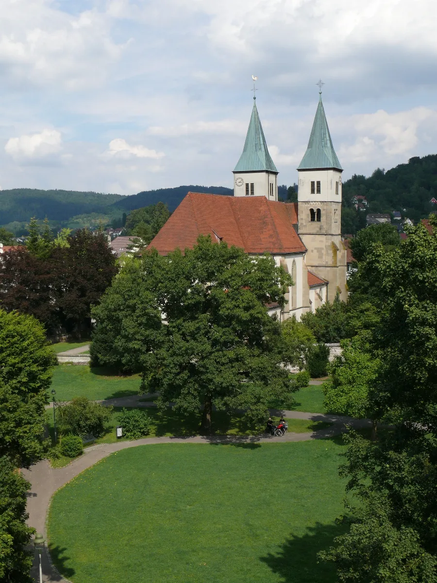 Murrhardt Altstadt Stadtkirche Ansicht Von Der Walterichskirche (1)