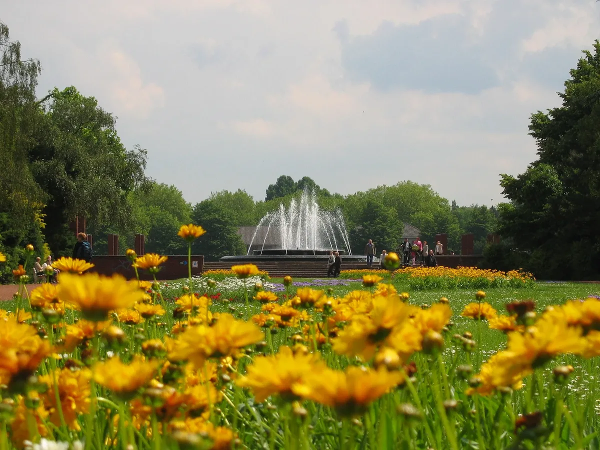 Nordpark Düsseldorf Springbrunnen