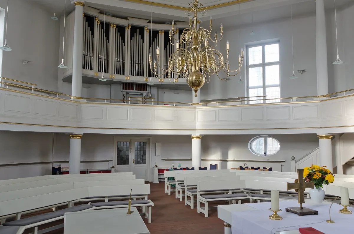 Osterkirche Bramfeld Innenraum Blick Nach Westen
