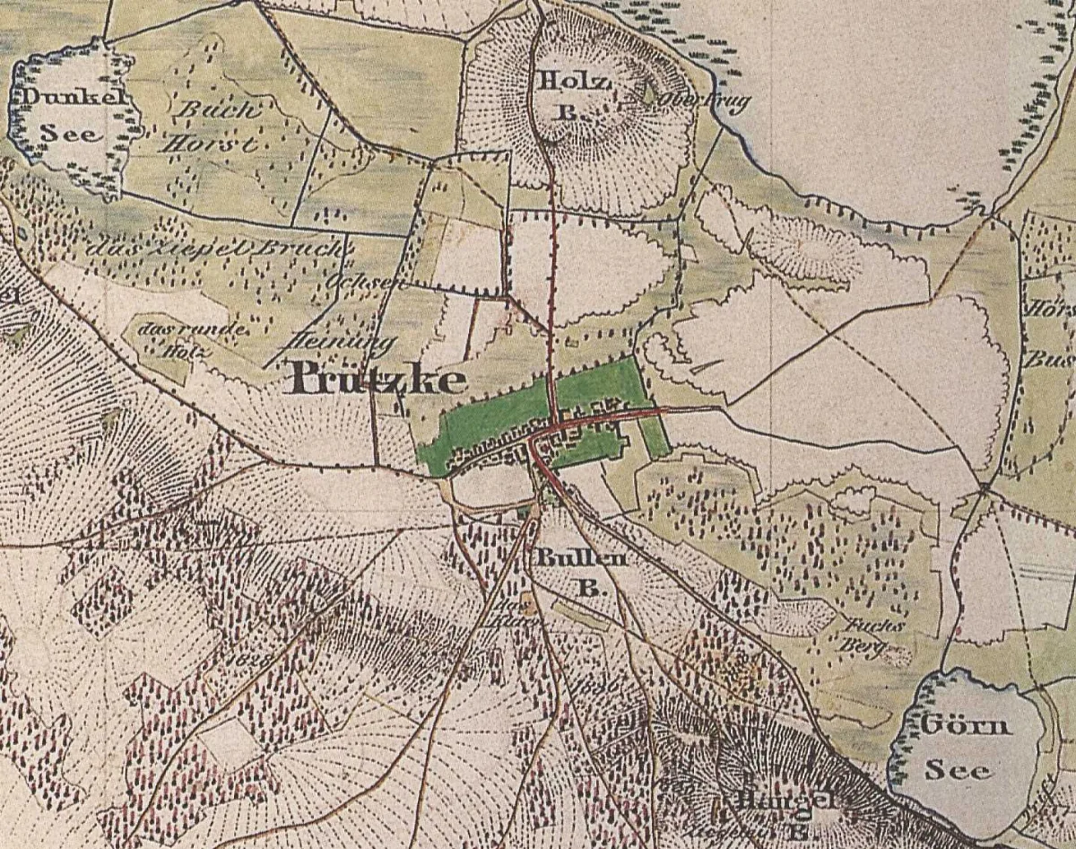 Prützke Urmesstischblatt 3641 Göttin 1842