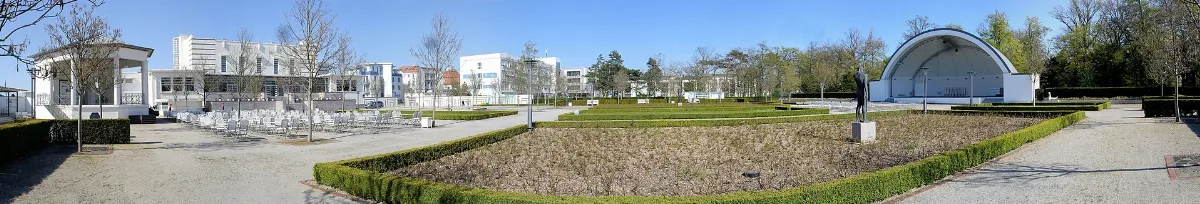 Rostock Warnemuende Kurhausgarten Panorama