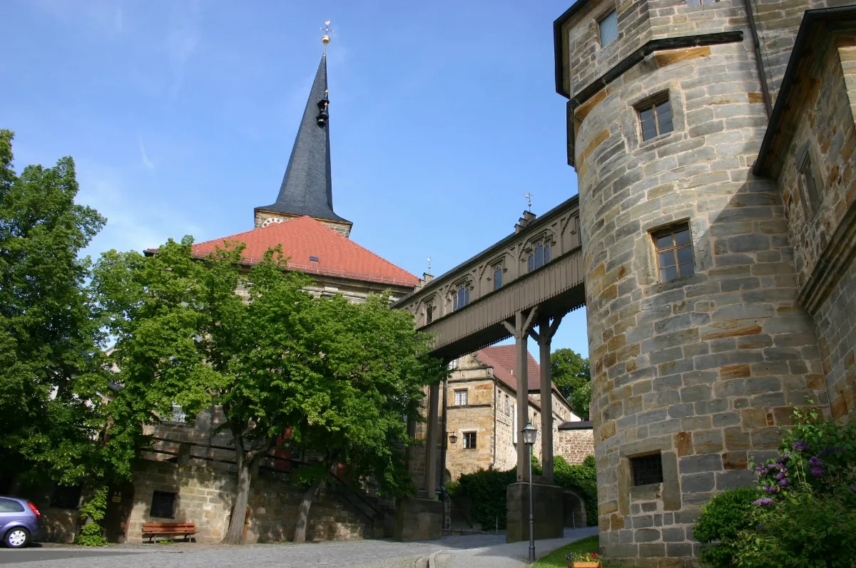 Schloss Thurnau Brückengang