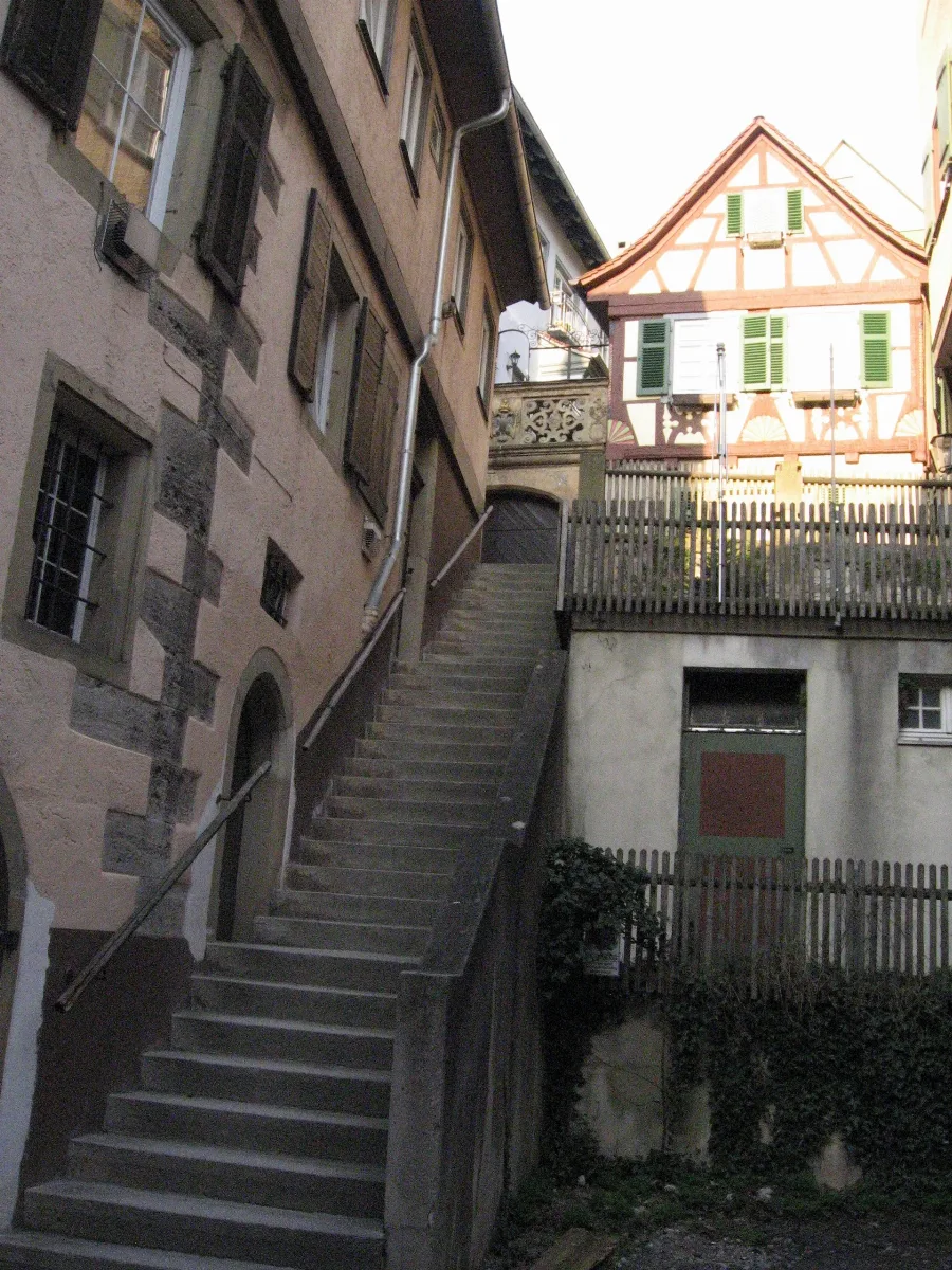 Schwäbisch Hall, Treppe Zwischen Unterer Und Oberer Herrengasse