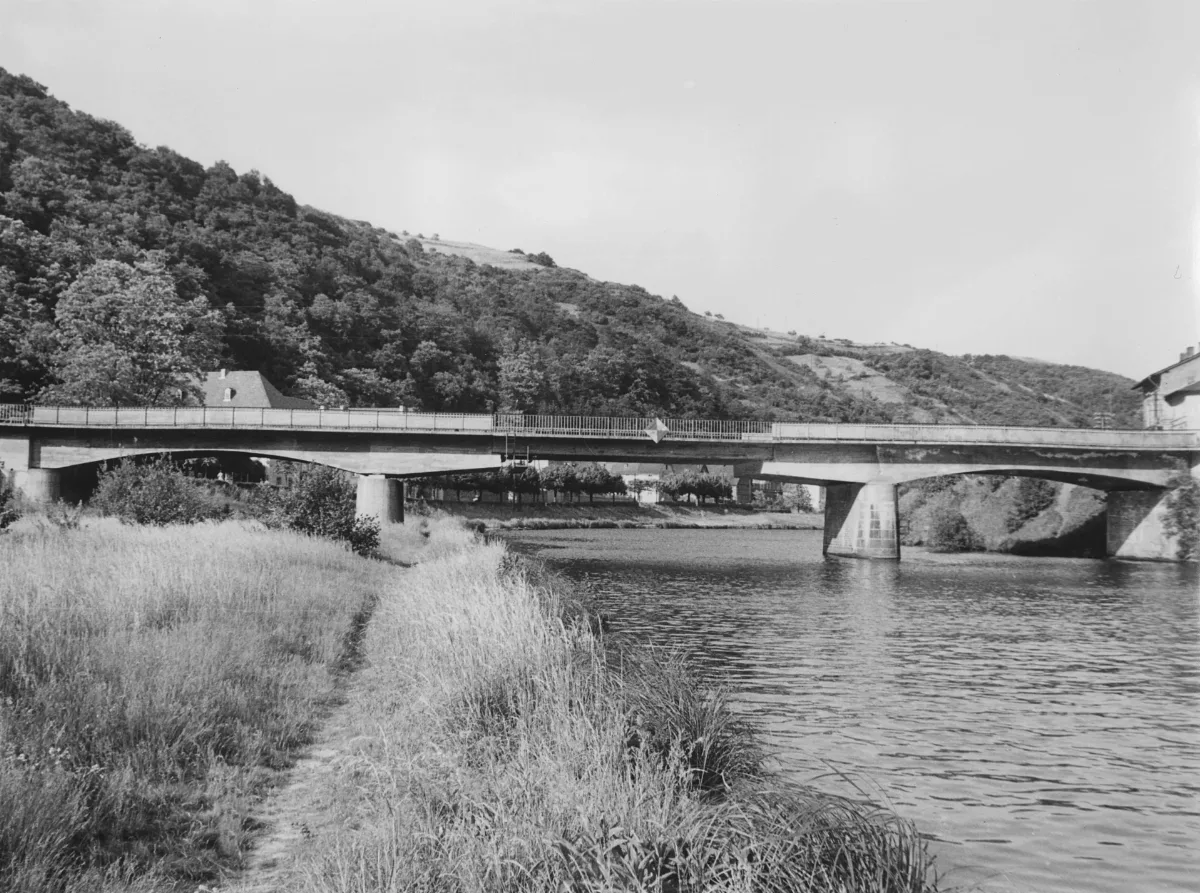Straßenbrücke Laurenburg Lahn 1953 Hb14097