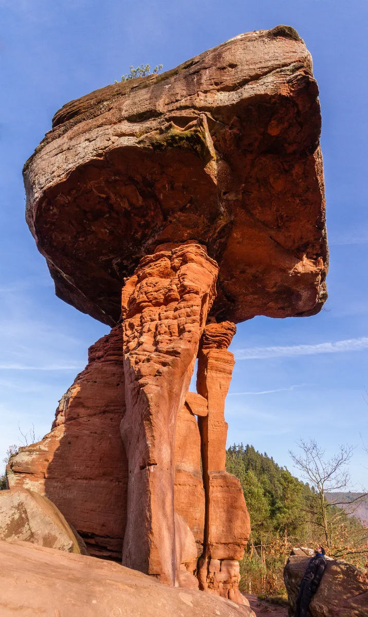 The Sandstone Rock 'Teufelstisch' (Devil's Table) Near Hinterweidenthal