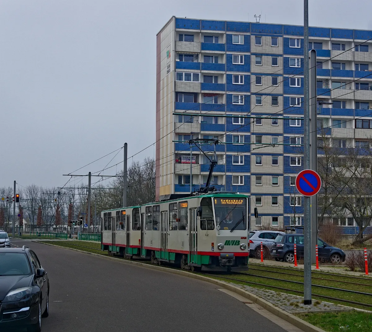 Tram T6A2 B6A2 Magdeburg Pablo Picasso Straße