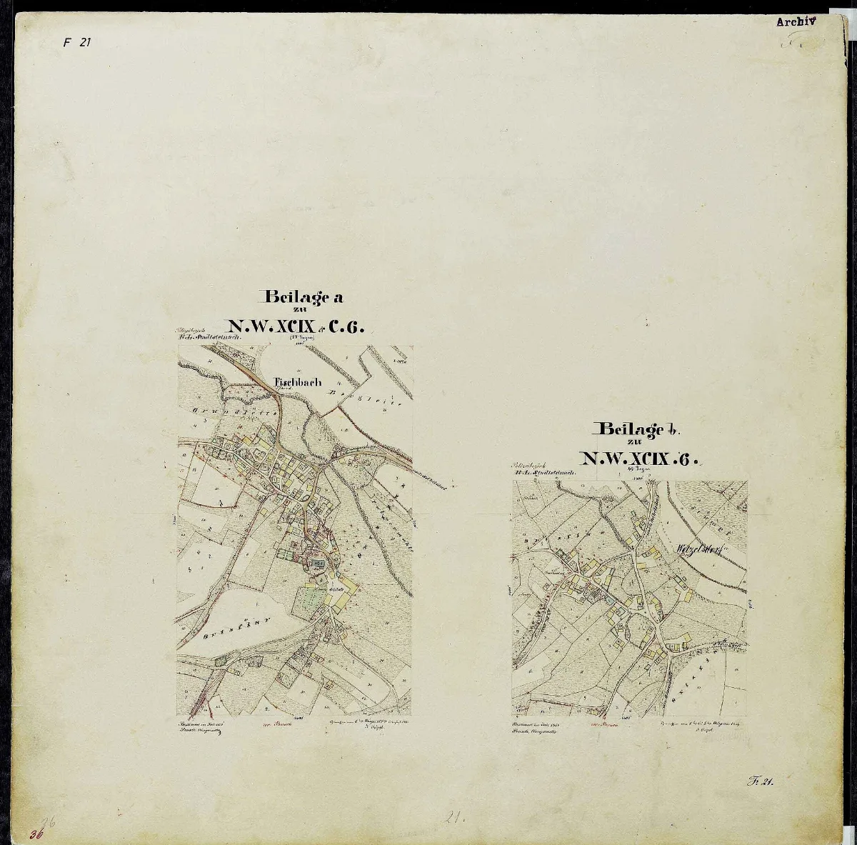 Uraufnahme Ortsblatt Ort Fis 1851 F21 Landkreis Kronach Oberfranken