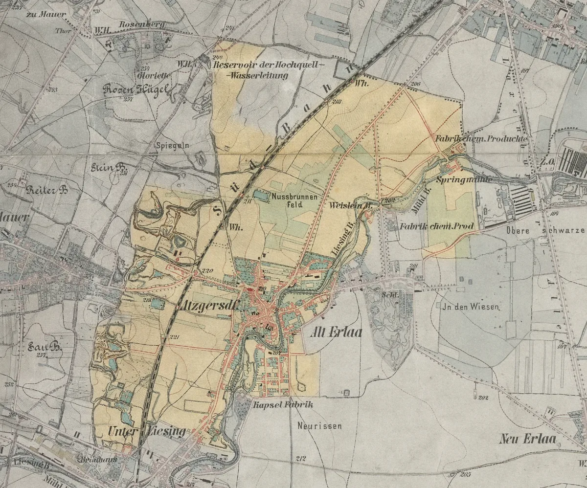 Wien Liesing Kg Atzgersdorf 1873 Ivg67